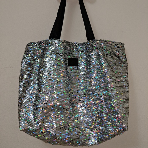 PINK Victoria's Secret | Bags | Rare Victorias Secret Sequined Tote ...